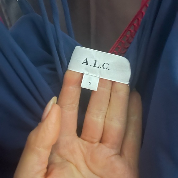 ALC Kaylyn Jersey maxi-dress Riviera - Picture 4 of 7